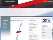 Tablet Screenshot of logisticschile.com